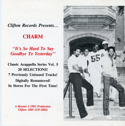 Charm (20) : Its So Hard To Say Goodbye To Yesterday (CD, Album, RE, RM)