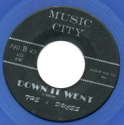 The Four Deuces : W-P-L-J / Down It Went (7", Unofficial, Blu)