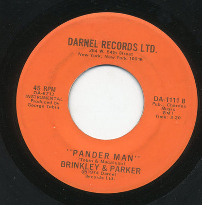 Brinkley & Parker : Don't Get Fooled By The Pander Man (7")