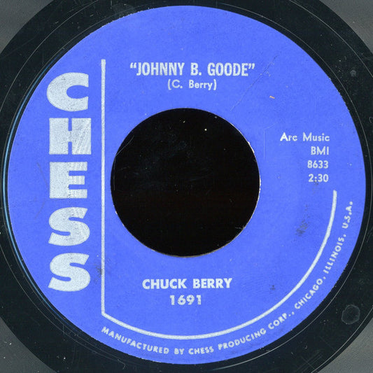 Chuck Berry : Johnny B. Goode / Around & Around (7", Single, Styrene)