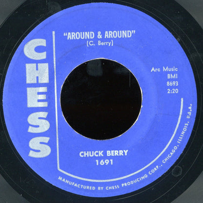 Chuck Berry : Johnny B. Goode / Around & Around (7", Single, Styrene)