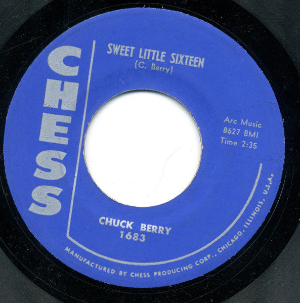 Chuck Berry : Sweet Little Sixteen (7", Single, Styrene)