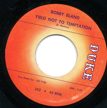 Bobby Bland : Yield Not To Temptation (7", Single)