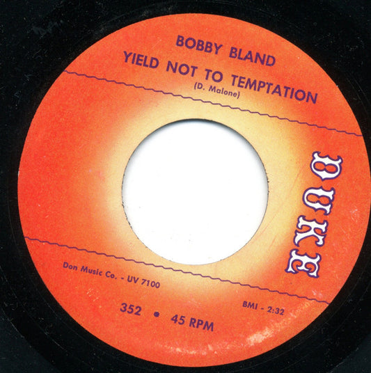 Bobby Bland : Yield Not To Temptation (7", Single)
