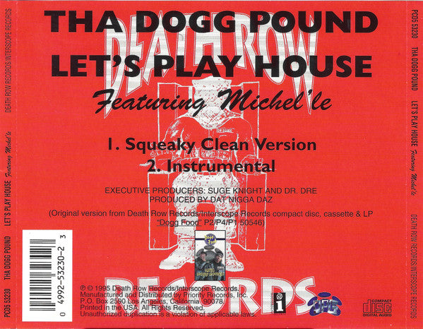 Tha Dogg Pound Featuring Michel'le : Let's Play House (CD, Single)