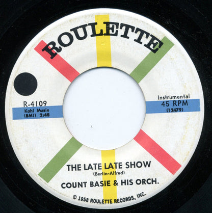 Count Basie Orchestra : The M Squad Theme / The Late Late Show (7", Single)