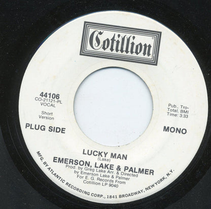 Emerson, Lake & Palmer : Lucky Man (7", Single, Mono, Promo, Pla)