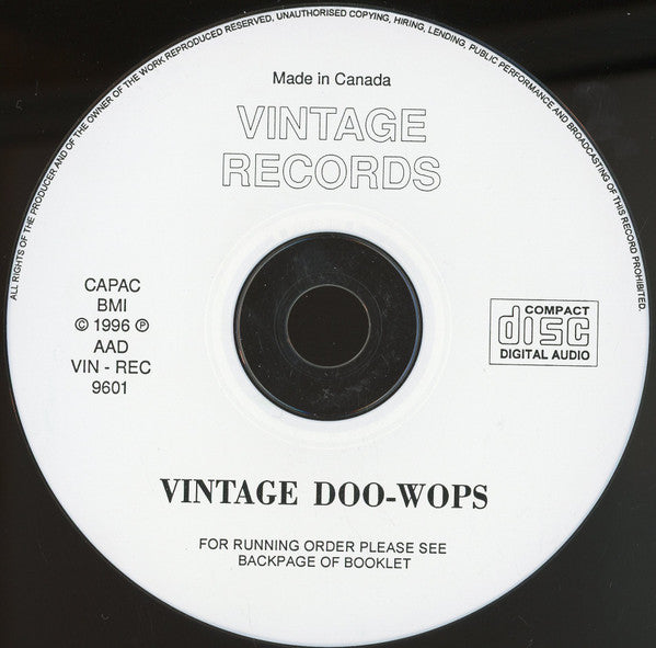 Various : The Vintage Doo Wop Story (CD, Comp)