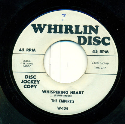 The Empires (3) : Whispering Heart (7", Promo)