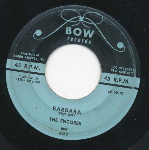 The Encores (6) : Barbara / Thank You (7", Single)