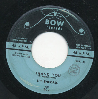 The Encores (6) : Barbara / Thank You (7", Single)