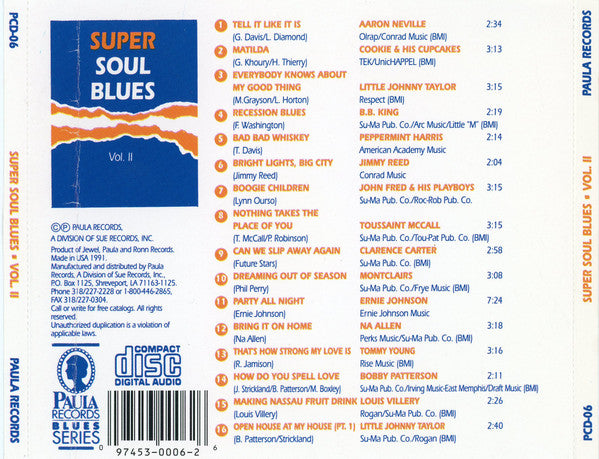 Various : Super Soul Blues - Vol II (CD, Comp)