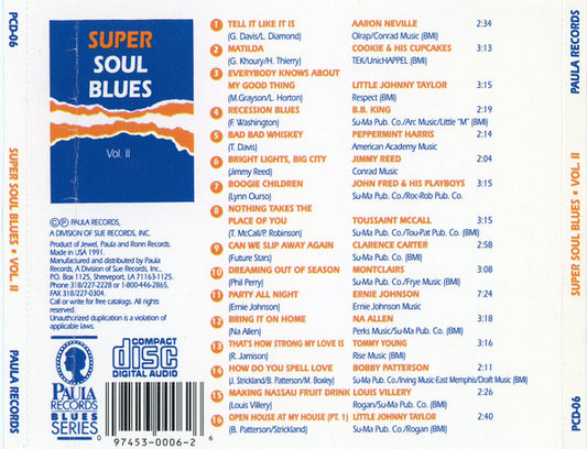 Various : Super Soul Blues - Vol II (CD, Comp)