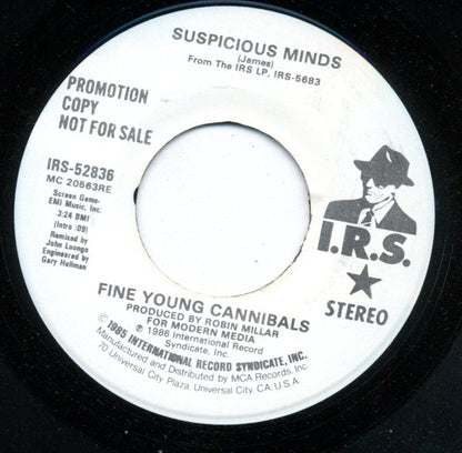 Fine Young Cannibals : Suspicious Minds (7", Single, Promo)