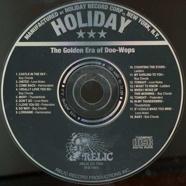 Various : The Golden Era Of Doowops: The Groups Of Holiday Records (CD, Comp)