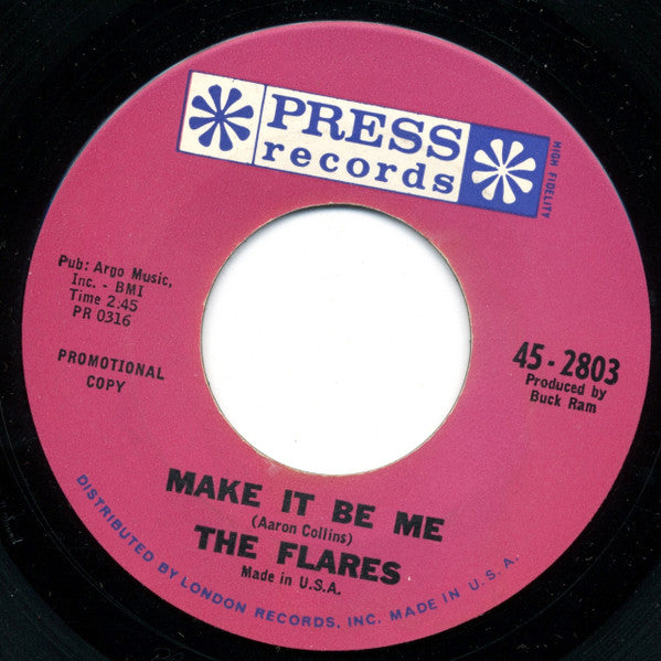 The Flares : Madhouse / Make It Be Me (7", Promo)