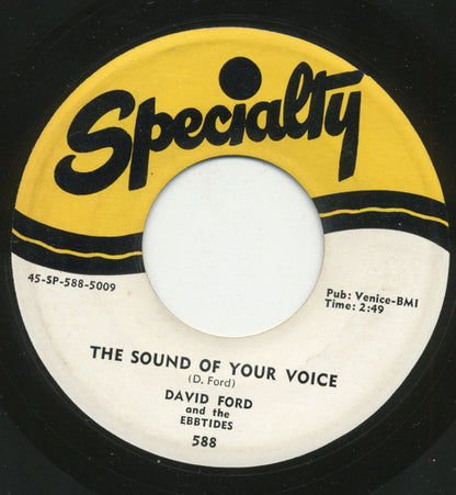 David Ford & The Ebbtides : My Confession / The Sound Of Your Voice (7", Single)