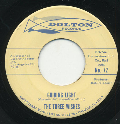 The Three Wishes : Guiding Light (7", Single)