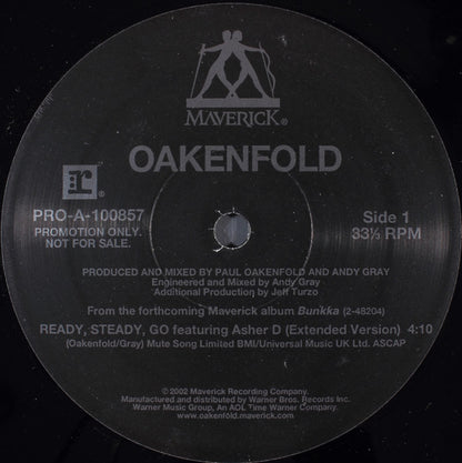 Paul Oakenfold : Ready, Steady, Go / Southern Sun (12", Promo)