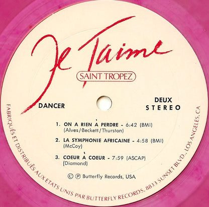 Saint Tropez : Je T'Aime (LP, Album, Pin)