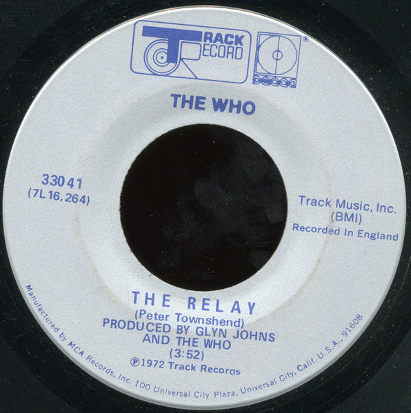 The Who : The Relay (7", Single, Glo)