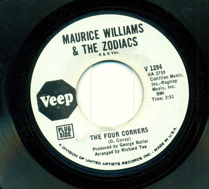 Maurice Williams & The Zodiacs : The Four Corners / My Reason For Livin'  (7", Promo, Styrene)