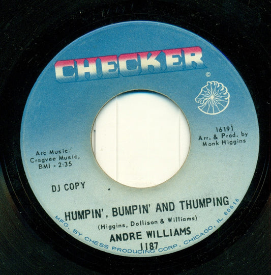 Andre Williams (2) :  The Stroke / Humpin', Bumpin' And Thumping (7", Single, Promo)