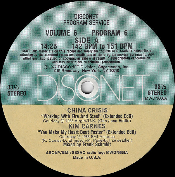 Various : Volume 6 Program 6 (2x12", P/Mixed)