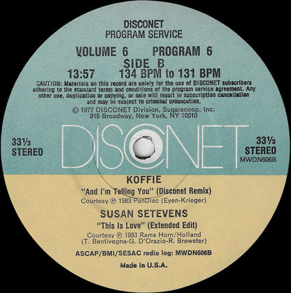 Various : Volume 6 Program 6 (2x12", P/Mixed)