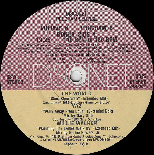 Various : Volume 6 Program 6 (2x12", P/Mixed)