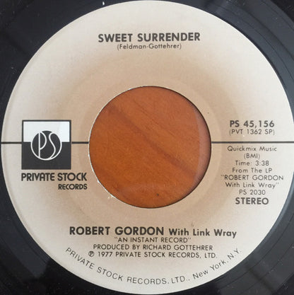 Robert Gordon (2) With Link Wray : Red Hot (7", Single)