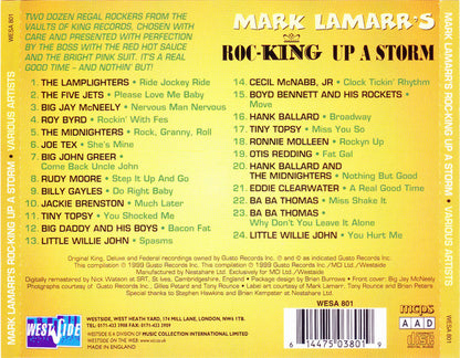 Various : Mark Lamarr's Roc-King Up A Storm (CD, Comp)