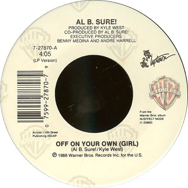 Al B. Sure! : Off On Your Own (Girl) (7")