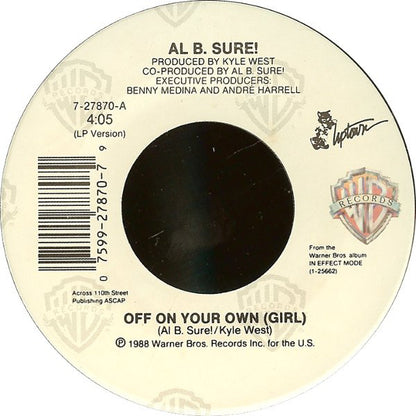 Al B. Sure! : Off On Your Own (Girl) (7")