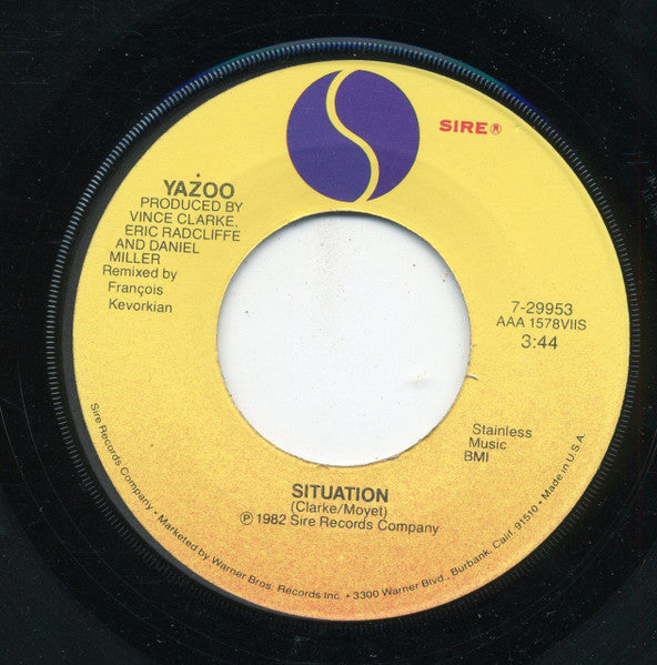 Yazoo : Situation (7", Single)