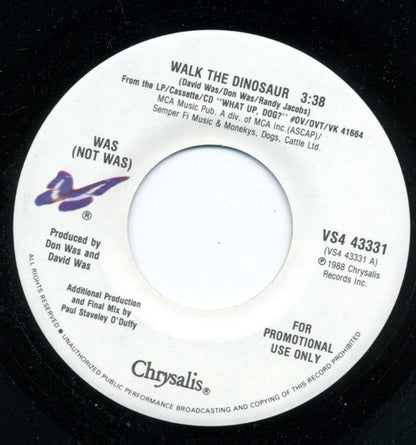 Was (Not Was) : Walk The Dinosaur (7", Single, Promo)