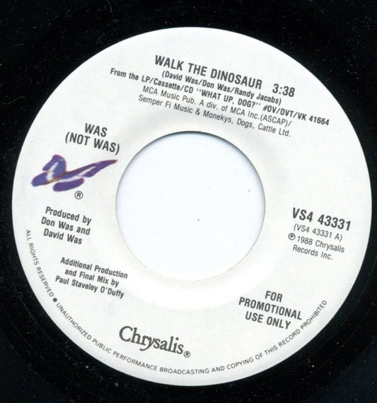 Was (Not Was) : Walk The Dinosaur (7", Single, Promo)
