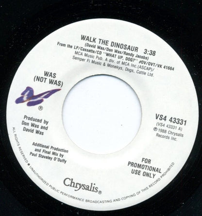 Was (Not Was) : Walk The Dinosaur (7", Single, Promo)
