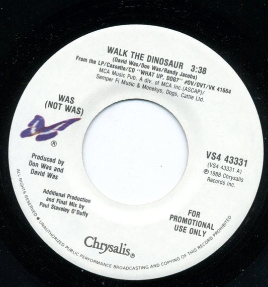 Was (Not Was) : Walk The Dinosaur (7", Single, Promo)