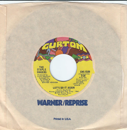 The Staple Singers : Let's Do It Again / After Sex (7", Single, Styrene, Ter)