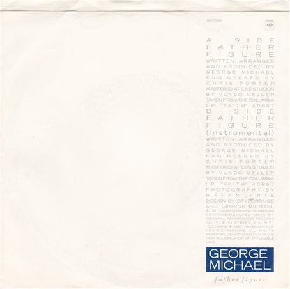 George Michael : Father Figure (7", Single, Styrene, Car)