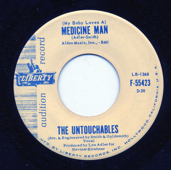 The Untouchables (9) : Papa / (My Baby Loves A) Medicine Man (7", Single, Promo)