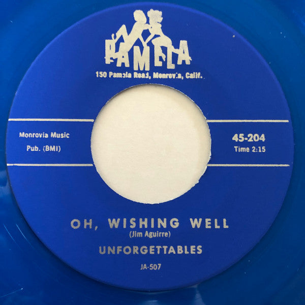 Unforgettables (4) : Oh, Wishing Well / Daddy Must Be A Man (7", Single, RE, Unofficial, Blu)