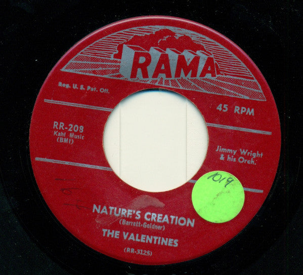 The Valentines : Nature's Creation / My Story Of Love (7", Single)