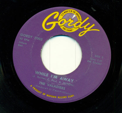 The Valadiers : Because I Love Her (7", Single)