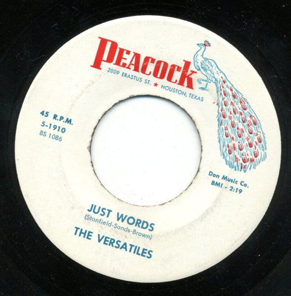 The Versatiles (11) : Just Words / The White Cliffs Of Dover (7", Single)