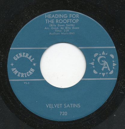 The Velvet Satins : Angel Adorable (7", Single)