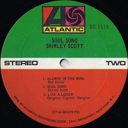 Shirley Scott : Soul Song (LP, PR)