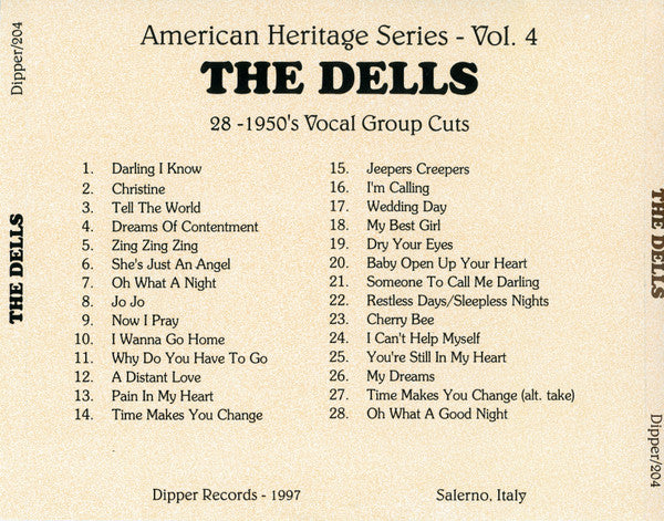 The Dells : The "Mighty" Dells w/ Johnny Funches (CD, Comp, Mono)