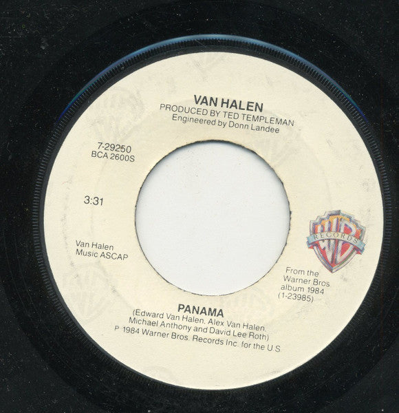 Van Halen : Panama (7", Single, Jac)